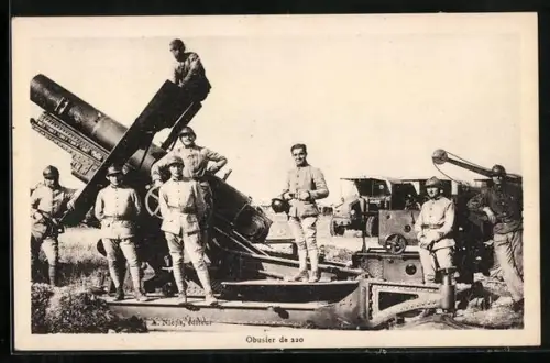 AK Obusier de 220, Artillerie