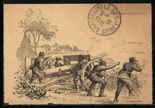 AK Noire Merveilleux 75, Artillerie