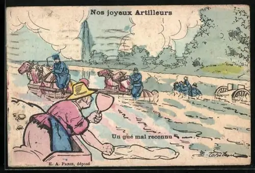 AK Un gué mal reconnu, Nos joyeux Artilleurs
