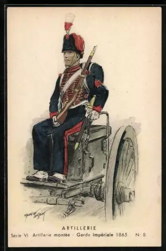AK Garde Imperiale 1865, Artillerie montée