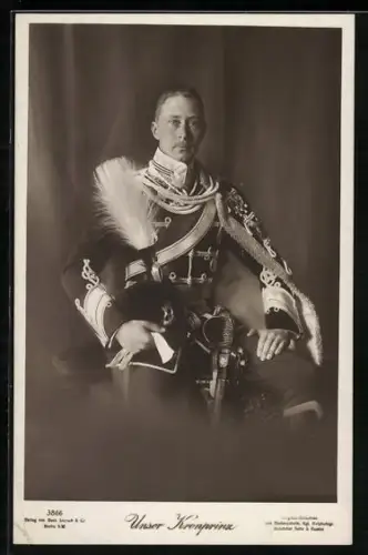 AK Unser Kronprinz in Uniform