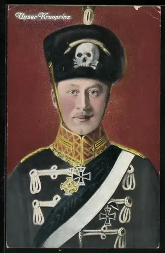 AK Kronprinz Wilhelm von Preussen in Parade-Uniform
