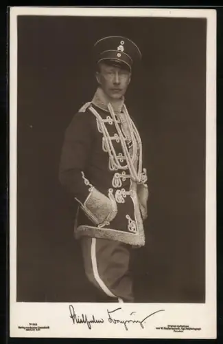 AK Kronprinz Wilhelm von Preussen in Gala-Uniform