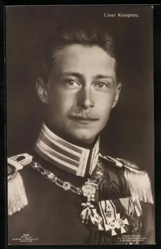 AK Uniformfoto von Kronprinz Wilhelm von Preussen