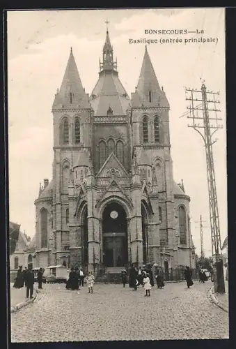 AK Bonsecours, La Basilique (entrée principale)