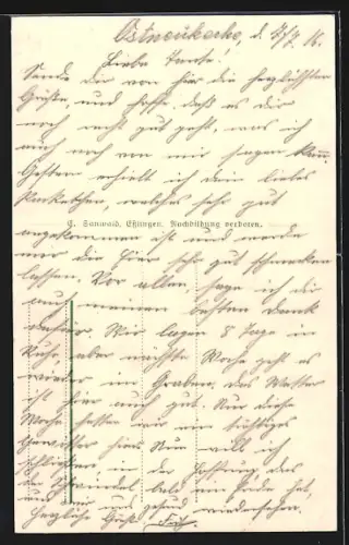 AK Passchendaele, Durch englische Granaten zerstörte Strassenpartie