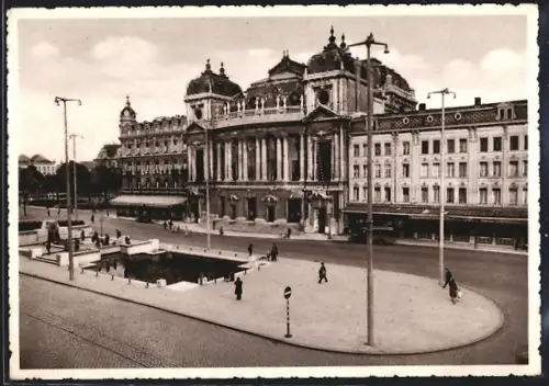 AK Anvers, Opéra Flamand et Monument Peter Benoit