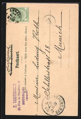 AK Bruxelles, La Rue de Pierres