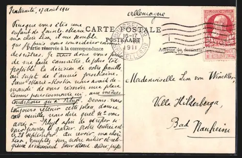 AK Bruxelles, Pensionnat des Soeurs de Sainte-Marie, Rue de la Fraternité