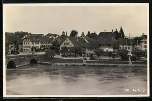 AK Aarburg, Uferpartie mit Cafe Central