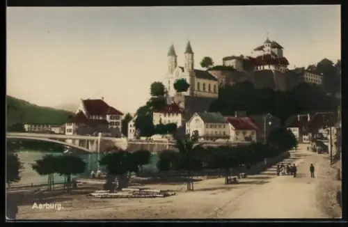 AK Aarburg, Ortsansicht mit Schloss