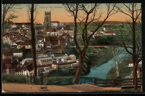 Künstler-AK Fribourg, Vue générale