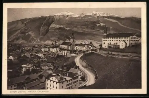 AK Chur, Teilansicht gegen Calanda