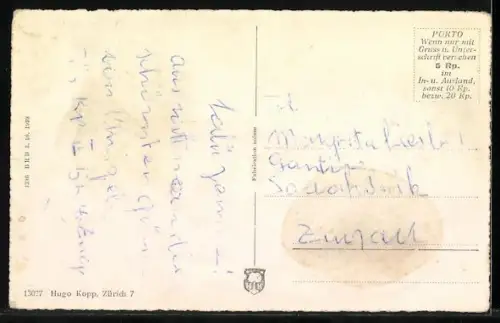 AK Wittnau /Aarg., Teilansicht mit Kirche