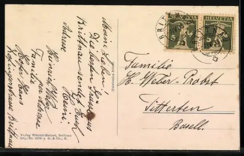 AK Brittnau, Generalansicht mit Kirche