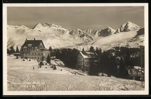 AK Arosa, Hotel Prätschli im Winter