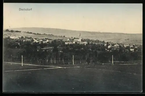 AK Dielsdorf, Teilansicht mit Kirche