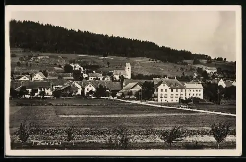 AK Buchs /ZH, Teilansicht mit Kirche