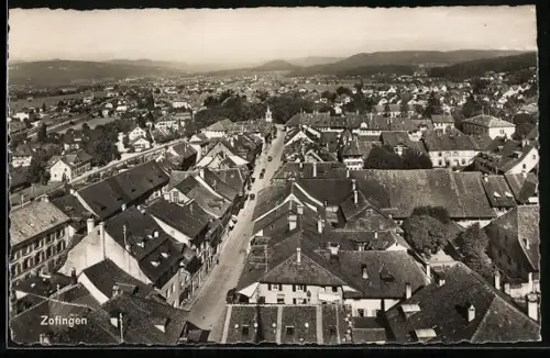 AK Zofingen, Teilansicht mit Strassenpartie