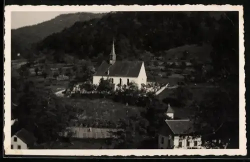 Foto-AK Densbüren, Ortsansicht mit Kirche