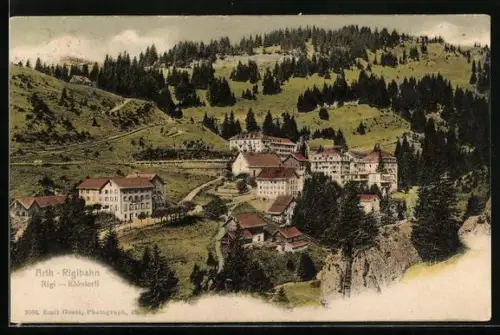AK Rigi-Klösterli, Arth-Rigibahn und Talblick