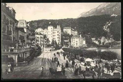 AK Brunnen, Strasse am Quai