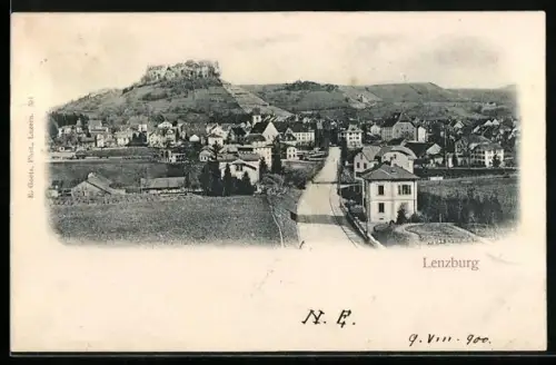 AK Lenzburg, Ortsansicht am Ortseingang