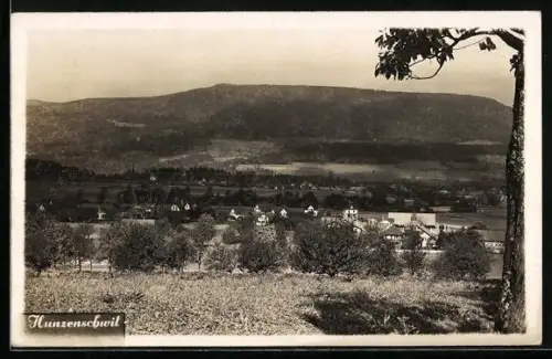 AK Hunzenschwil, Ortsansicht mit Talblick