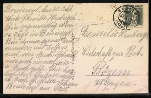 AK Boniswil, Ortsansicht mit Seengen