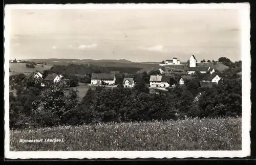 AK Birmenstorf /Aargau, Ortsansicht von der Weide aus