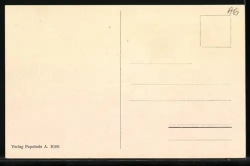AK Rothrist, Brücke mit Fuss, bewaldeter Berg