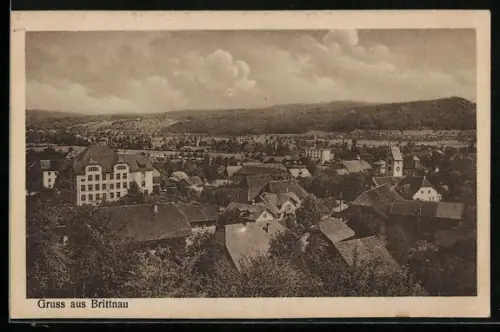 AK Brittnau, Ortsansicht über die Dächer