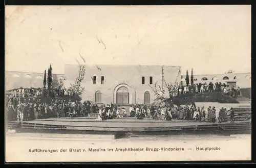 AK Brugg-Vindonissa, Aufführungen der Braut von Messina im Amphitheater, Hauptprobe