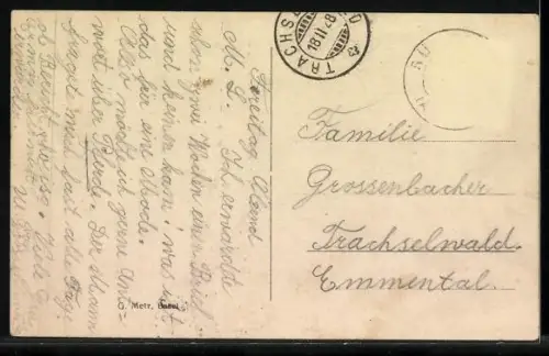 AK Rüfenach bei Brugg, Ortsansicht aus der Vogelschau