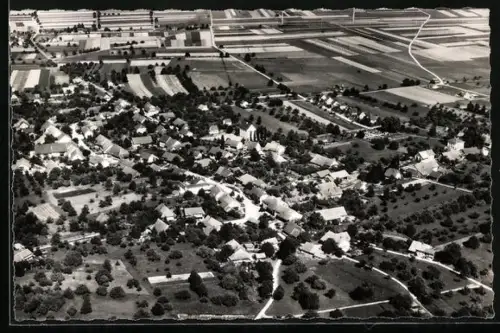 AK Birr-Lupfig, Gesamtansicht, Fliegeraufnahme