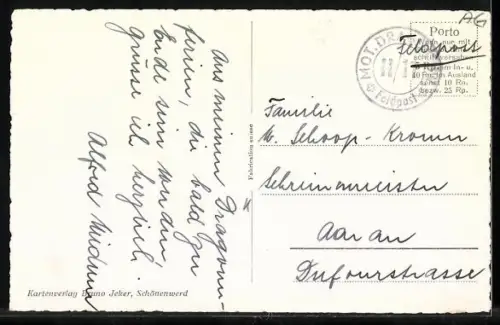 AK Gansingen /Aarg., Ortsansicht mit Kirche