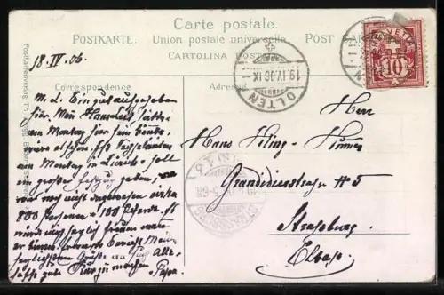 AK Baden, Hotel Hirschen, Ennetbaden