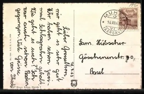 AK Mittel-Muhen /Aargau, Gesamtansicht