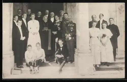AK Familienfoto der Adelsfamilie von Thurn & Taxis