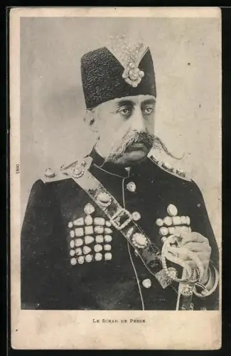 AK Der Schah von Persien in Uniform mit Säbel