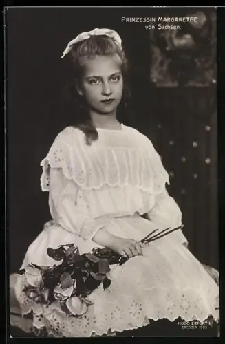 Foto-AK Hugo Erfurth: Prinzessin Margarethe von Sachsen
