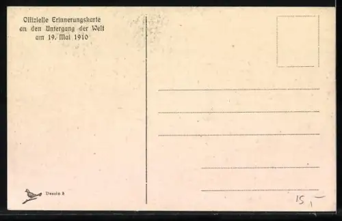 AK Weltuntergang 19. Mai 1910, Leute bereiten sich auf den Weltuntergang vor