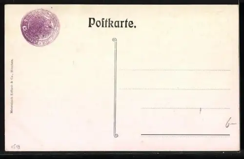 Künstler-AK München, XV. Dt. Bundesschiessen 1906, Schützen beim Schiessen