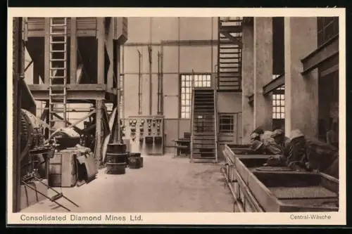 AK Lüderitzbucht, Consolidated Diamond Mines Ltd., Central Wäsche, Edelstein