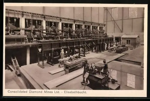 AK Elisabethbucht, Consolidated Diamond Mines Ltd., Edelstein Säuberung