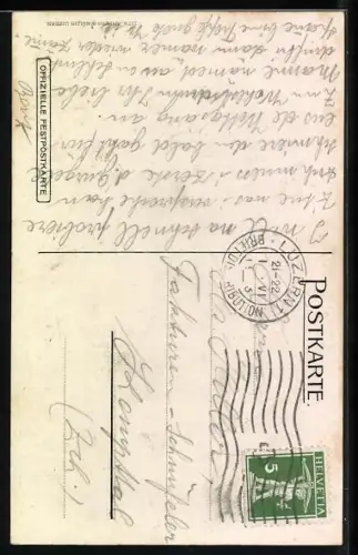 AK Luzern, 3. Zentralschweiz. Sängerfest, 1. u. 2. Juni 1913, Wappen