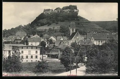 AK Lenzburg, Bahnhof und Kirche