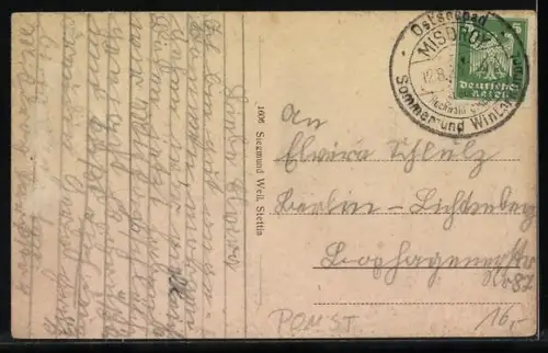 AK Misdroy, Totalansicht aus der Vogelschau