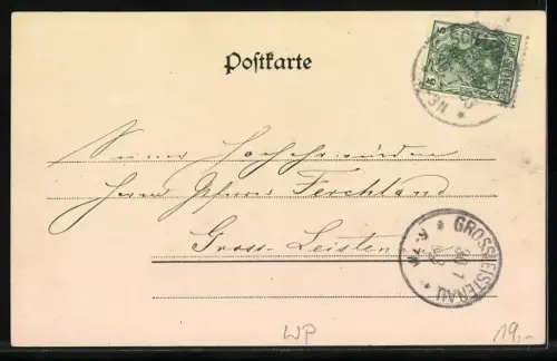 AK Prenzlawitz, Auffahrt mit Villa