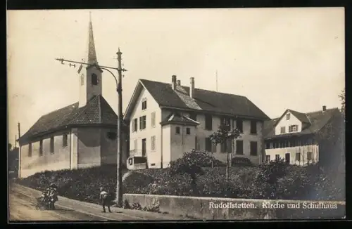 AK Rudolfstetten, Kirche und Schulhaus